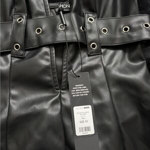 Fashion Nova XS Faux Leather Mini Dress BNWT Never Worn